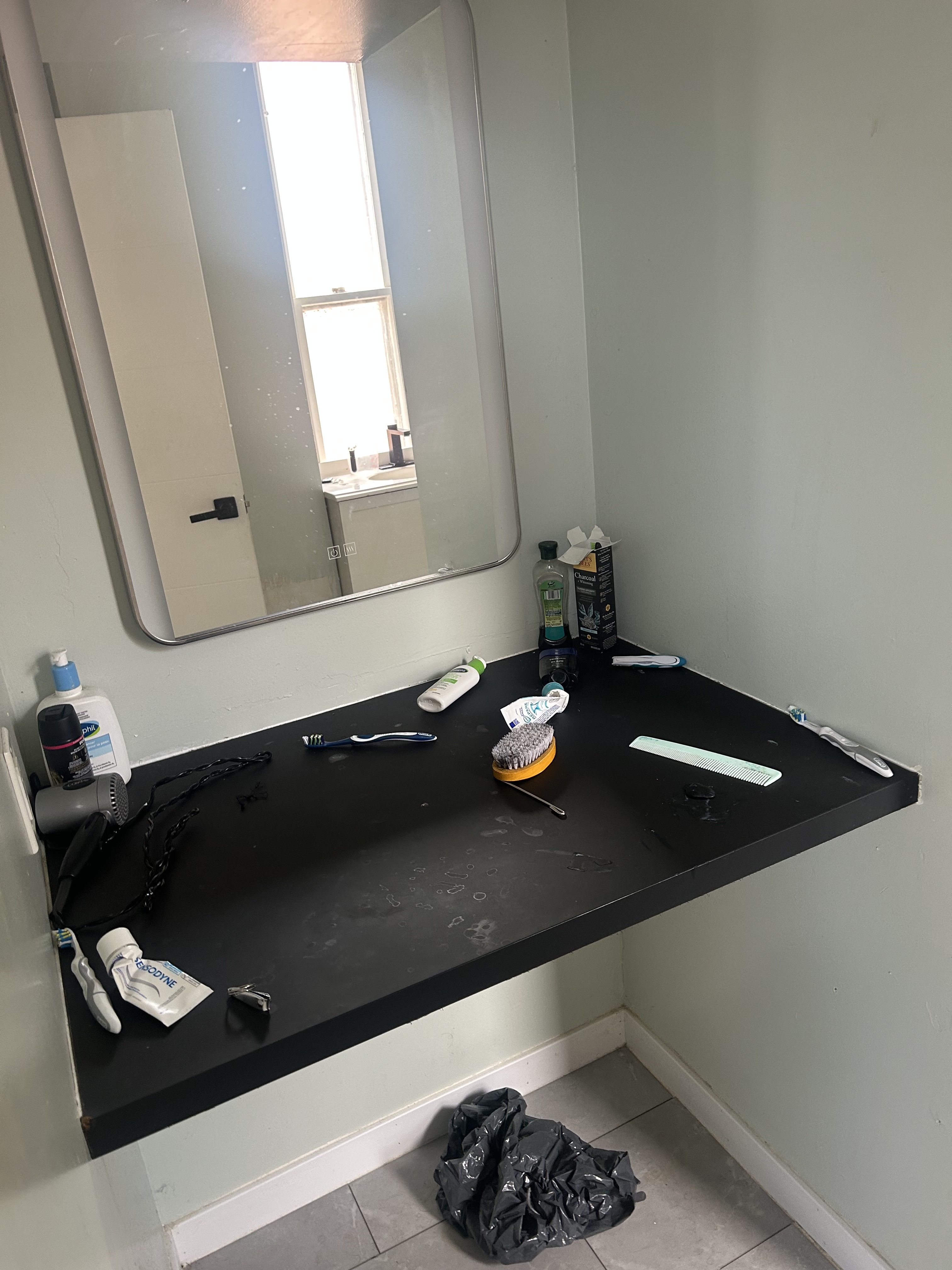 Before cleaning — counter1