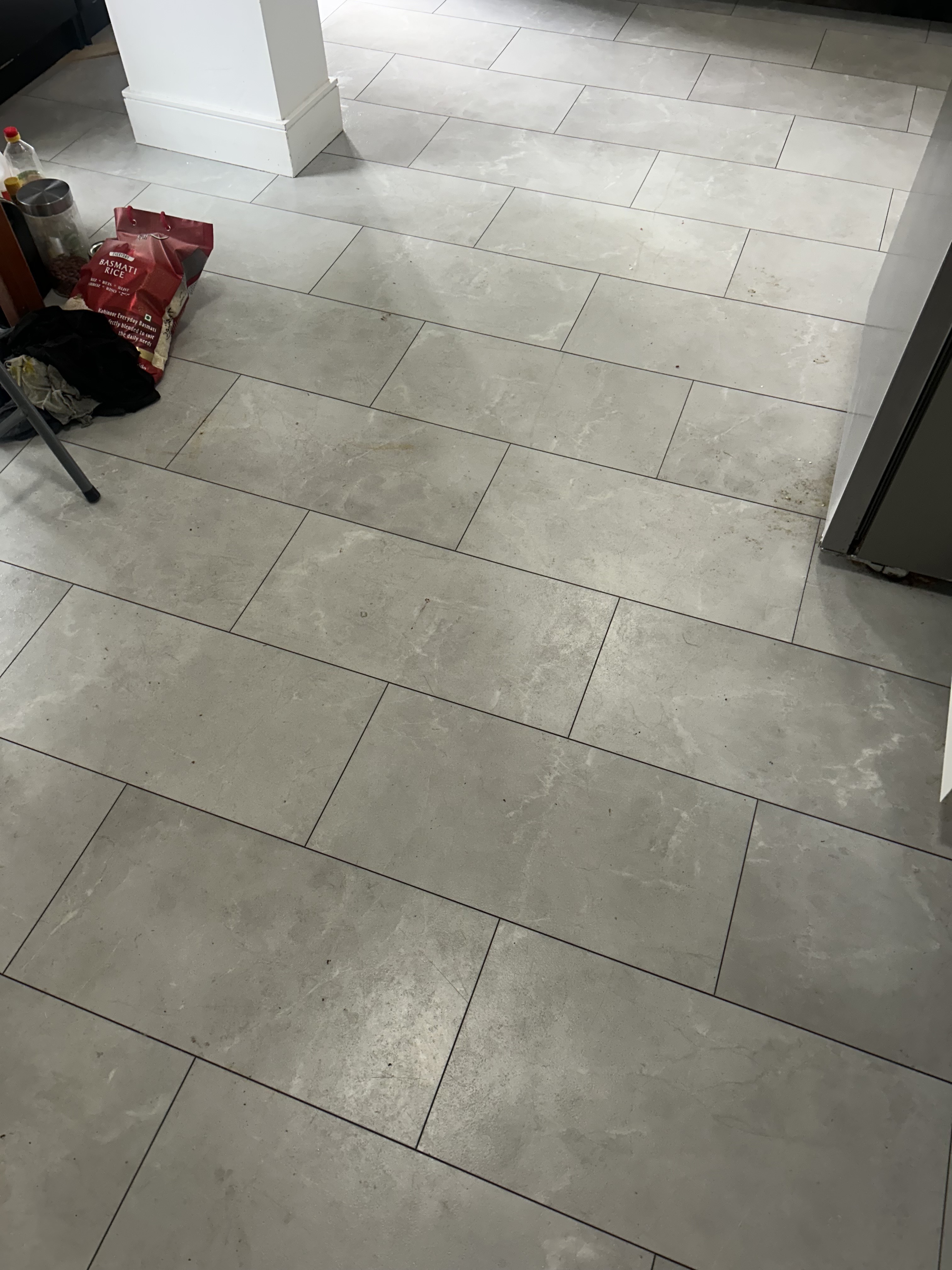 Before cleaning — floor